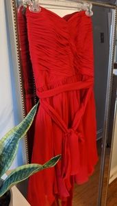 Red formal dress